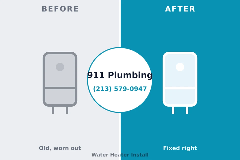 Before and after: plumbing company Myrtle Beach, SC